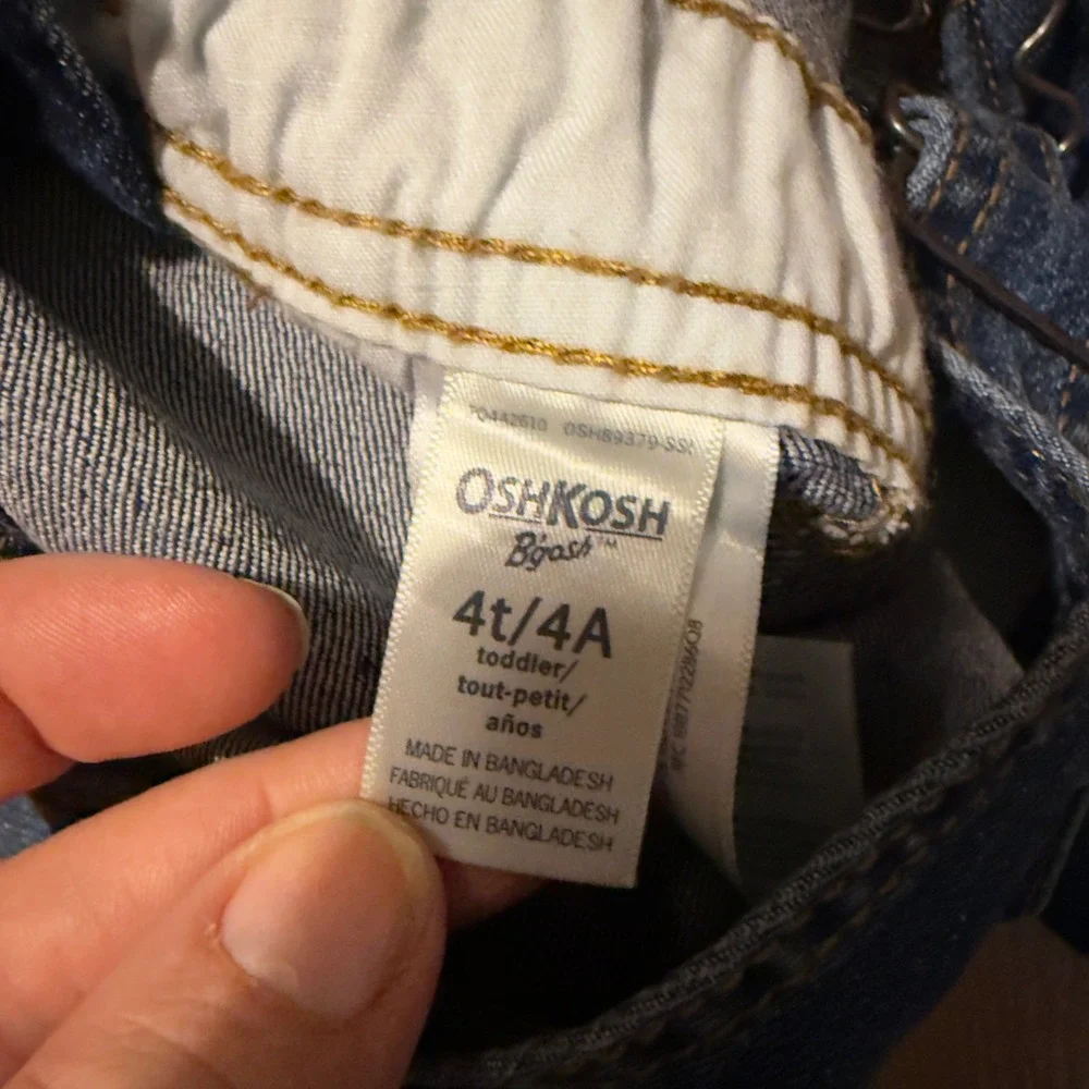 OshKosh‎ B'gosh Classic Denim Overalls Toddler 4T